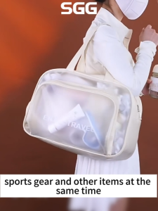 (HOME+) Waterproof Dry Wet Separation Travel Fitness Swim Bag with Independent Shoe Compartment