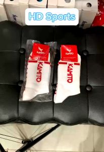 Tất Kamito Mỏng trắng phối cổ bàn màu đỏ