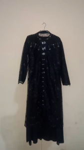 Megaria Outfit Gamis Setelan Outer + Inner Brokat Kondangan Pesta Murah Modis Simple Elegan Tersedia Size Kecil Sampe Jumbo Gamis Modern Kekinian Lebaran Fashion Hijab Trendy 2025