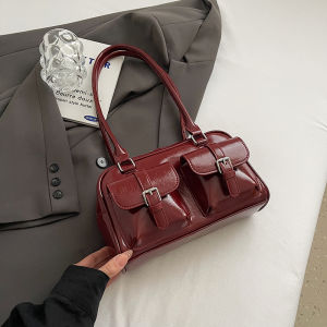 Retro Fashion Underarm Bag Womens 2025 Autumn New Trend Multi-pocket Single Shoulder Bag High-End Sensation Niche Design