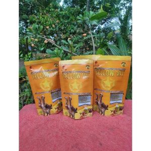 YELLOW VIT 100Gram Jamu Pertumbuhan Nafsu makan ayam dan vaksin alami dari penyakit Jamu herbal ayam