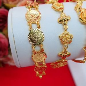 สร้อยข้อมือทองคละแบบ ข้อมือเด็ก ความยาว 57 นิ้ว หุ้มเศษทองแท้เยาวราช