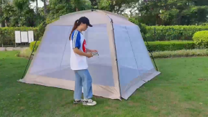 Outdoor canopy tent for 8-10 people mosquito net living room tent