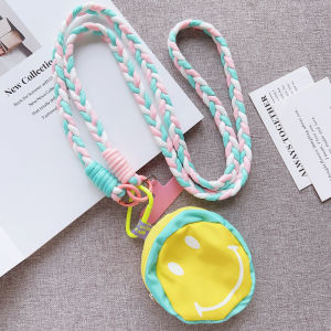 Cute Mini Phone Case Bag Coin Purse Card Holder Bluetooth Earphone Bag Crossbody Neck Rope Hook Document Bag for Students And Girls