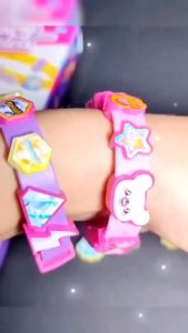 YUNLEO Kids 4PCS DIY Bracelet Beads and Blocks Wristband Adjustable Length Toys For Girls Boys Gifts