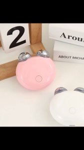 EMS Microcurrent Face Lift Tool 3-in-1 Vibrating Face Massager with Light Therapy & Dual Rollers for Firming & Slimming