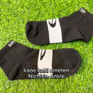 Kaos Kaki Alta Futsal Sepak Bola Pendek Anti Slip Mata Kaki Hitam Putih