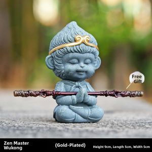 Home Decorations Chinese Style Desktop Ornaments Monkey King Sun Wukong Outdoor Garden Statues Gift for Foreign Friends