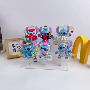 Bandai | Stitch Weird Diary Series Anime Figures Creative Cute Doll Statue Model Mystery Blind Box Toys Children Halloween Gifts