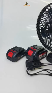 Nasara 8 Inch Portable Camping Fan Cordless Rechargeable Battery Outdoor Mini Fan Kipas Bateri