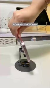 Giá Đỡ Điện Thoại Máy Tính Bảng Xoay 360 Hợp Kim Nhôm Kệ Điện Thoại Xem Phim Livestream