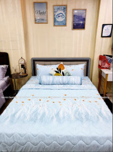 [CHĂM SÓC GIẤC NGỦ] Bộ 5 món chăn ga lụa tencel than hoạt tính cao cấp gồm1 chăn chần bông 1 ga 1m6/1m8x2mx25cm 2 vỏ nằm 1 ôm