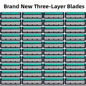 Besee | Triple Blade Razor Blades for Manual Shaving 3 Layers