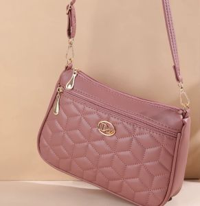 Womens bag with large capacity multiple zippers compartments crossbody bag stylish and versatile single shoulder bag personalized mothers bag