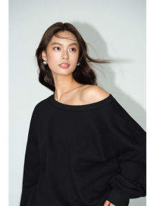 NEVA HU Womens Loose Fit Hoodie 2-in-1 Versatile Lazy Style Top Autumn Season Long Sleeve Cotton Polyester Blend Sweatshirt