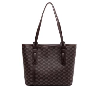 กระเป๋าสะพายไหล่แบบลำลองขนาดใหญ่สำหรับผู้หญิง กระเป๋าถือทรงถุงซิป PU แฟชั่นฤดูใบไม้ร่วง/ฤดูหนาว กระเป๋าถือสำหรับเดินทางไปทำงาน