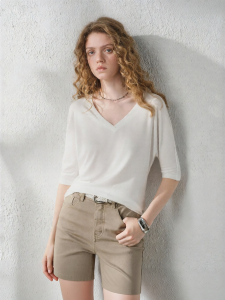 Toyouth | Áo Thun V-Neck Tay 5/8 Cảm Giác Mát Lạnh