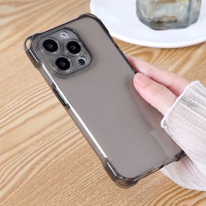 Transparent Silicone Mobile Phone Case Full Cover Four Corners Can Hang Rope Anti Slip Suitable for Apple 16 And 15Promax Phones