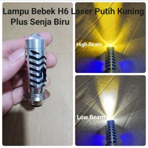 Lampu Depan Led H6 2 warna plus senja Supra Jupiter Blade Mio Beat Vario Dll