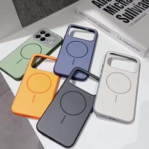 szhaiyu | For OPPO Find X9 X9 Pro Phone Case Magnetic Double Color Matte PC +TPU Skin Feel Back Cover with Metal Button for Find X 9