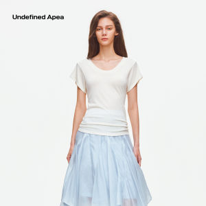 Apea | Lycocell Wool U-Neck Short Sleeve T-Shirt