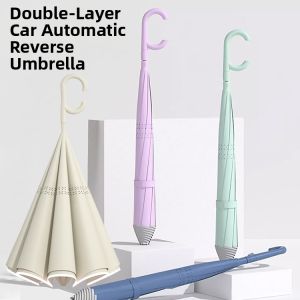 MUZHOUYU | Automatic Reversing Double Layer Anti Wind Umbrella