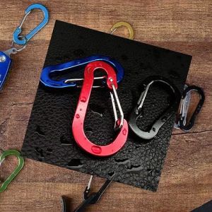 KARABINER GANTUNGAN CLIP LOCK CARABINER ALUMUNIUM ALLOY