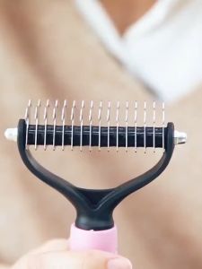Professional Knot Comb Brush Dog Cleaning Hair Removal Pet Products Stainless Steel Knot Comb