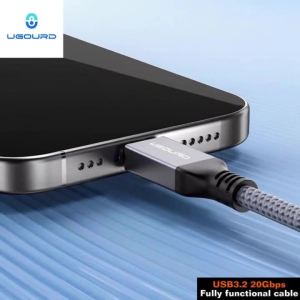 Cáp Mở Rộng USB C UGOURD 24 Chân Đầy Đủ Pinout Tốc Độ 20Gbps USB3.2 Gen2x2 Đầu Nối Type C Đực Sang Cái Hỗ Trợ 100W Dành Cho Hub USB-C SSD - Đồng Bộ Dữ Liệu Tốc Độ Cao & Sạc Nhanh