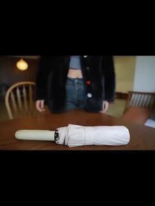 Payung automatik payung besar mudah alih lipat payung cincin strap reka bentuk Automatic Umbrella UPF50+ Windproof Sunshade Reinforce自动雨伞