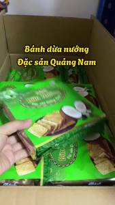 Bánh dừa nướng - đặc sản Quảng Nam - Giòn - Thơm - Ngon - đồ ăn vặt - bánh kẹo ăn vặt - bánh kẹo tết Super Mint  Bánh kẹo Tết quà biếu quà quê Bánh Dừa Nướng Ít Ngọt Vị Vani - Lazada