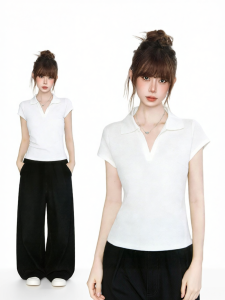 AUDISTY | Áo Polo Đính Cổ Phân Cách Elegent Ôm Sát