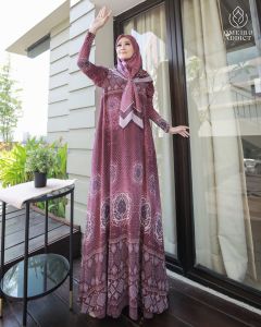 (8x) OMEIRO ETNIKA  Baju Dress Gamis Syari Muslimah Etnika Series By Omeiro Addict. Nazra Sha
