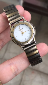 đồng hồ nữ si Nhật thương hiệu Pháp RENOMA máy citizen size 22mm vỏ màu đồng vintage