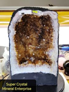 Brazil High Grade Citrine Crystal Cave Ornament C13