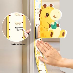 Precision Height Measurement Wall Sticker for Kids Baby Growth Chart Removable Non-Damaging Cute Cartoon PVC Room Decor