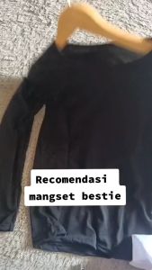 CUCI GUDANG KAOS DALAMAN MANSET SALUR LENGAN PANJANG PEREMPUAN KEKINIAN