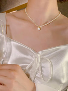 สร้อยคอไข่มุกน้ำจืดสไตล์เกาหลีหรูหรา หวานๆ ทันสมัย ​​อเนกประสงค์ เครื่องประดับแฟชั่นสุดเก๋สำหรับผู้หญิง