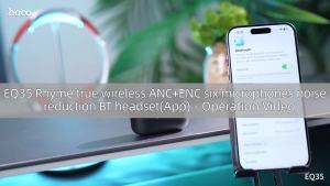 【NEW】HOCO EQ35 Wireless Headset ANC+ENC Noise Reduction Bluetooth Earphone With Six Mic In-ear Earphone HIFI Stereo Touch Control Multifunctional Headphones Ultra Long Battery Life
