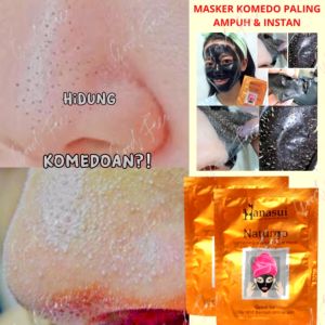 Masker Anti Komedo Wajah Hanasui Naturgo BPOM Original Mencerahkan dan Mengangkat Sel Kulit Mati Wajah Buat Wajah Glowing