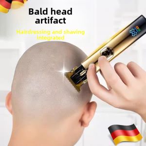MONLEYTA | German Precision Electric Hair Clippers Mens Shaving Machine Integrated Device Bald Head Grooming Tool One Two Use