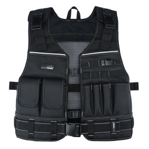 Áo Vest Đa Năng Có Nhiều Túi Có Thể Điều Chỉnh Dành Cho Nam Có Túi Và Dây Lưng Dành Cho Thợ Điện Thợ Mộc Chất Liệu Polyester.