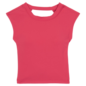 Áo tập thể thao MiiOW cho nữ bằng polyester ngắn tay hở lưng co giãn thoải mái