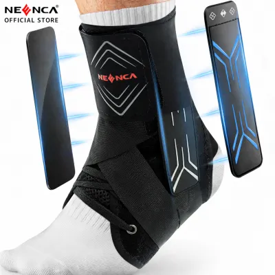 NEENCA Ankle Brace Support for Women & Men Adjustable Compression Sleeve for Sprained Ankles Achilles Tendon Injuries Sports Activities and Stabilizing Bandaging