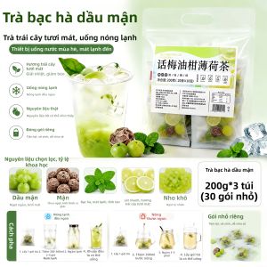 YIFANGYOUTA | Gói Đơn Trà Trái Cây Giải Độc Từ Mận Quất Chanh Lá bạc hà