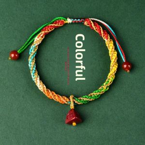 MONLEYTA | Handmade Five-Color Thread Bracelet For Baby Girls Children Newborn Red Hand Rope Woven With Small Zongzi Traditional Festival Gift