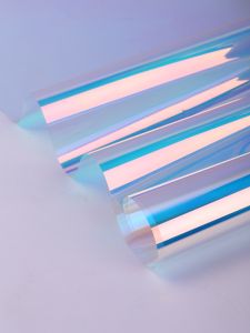 Colorful Film Colorful Colored Glass Sticker Laser Paper Colorful Rainbow Transparent Film Handmade Epoxy Photography