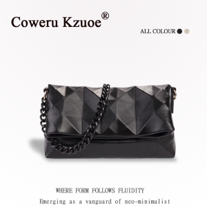New Trendy Small Unique Quilted Chain Shoulder Tote Bag