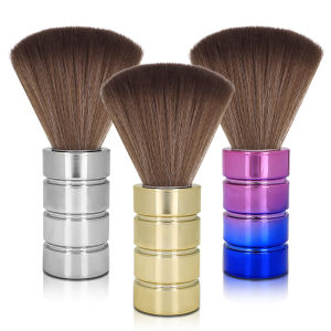 แปรงปัดฝุ่นคอ แปรงปัดผมเคลือบไฟฟ้าพร้อมด้ามไม้ ขนแปรงธรรมชาติ อุปกรณ์ทำความสะอาดมืออาชีพ