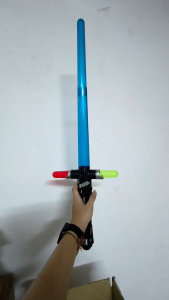 【Light & Music】Yellow Robot Mask with Light Sword Role Play Set for Children For Boys Children Gift *READY STOCK*